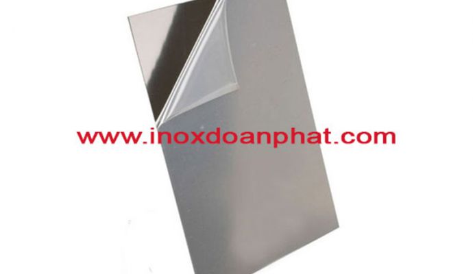 Glossy white stainless steel plate 8K